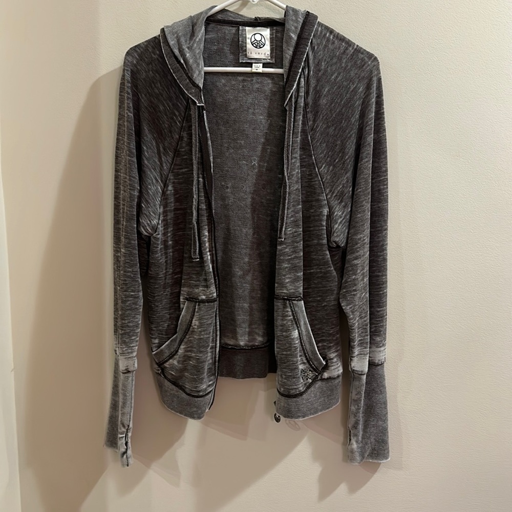 Burnout Thumb Hole Hoodie Size M